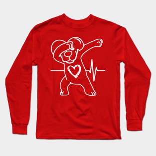 Funny & Cute Valentines Day Dabbing Puppy Heart Long Sleeve T-Shirt